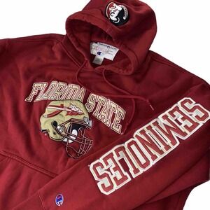 Florida State Seminoles Mens 2XL Hoodie FSU Collegiate Gear Embroidered Retro